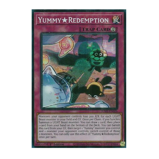 Yu-Gi-Oh! YummyRedemption (Super Rare) - Justice Hunters (JUSH)