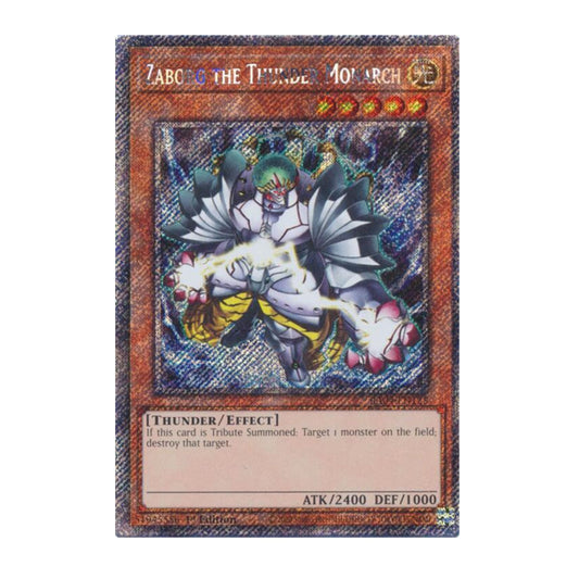 Yu-Gi-Oh! Zaborg the Thunder Monarch (Platinum Secret Rare) - Quarter Century Stampede