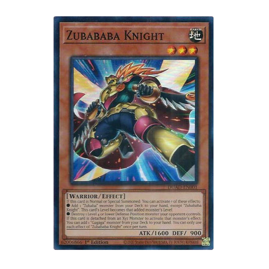 Yu-Gi-Oh! Zubababa Knight - Duelist's Advance (DUAD)